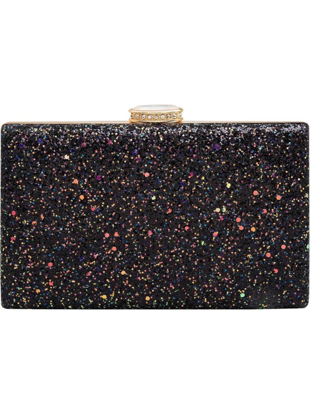 〽️Women's Black Elegant Crystal Evening Wedding Party Clutch Purse Crossbody Bag